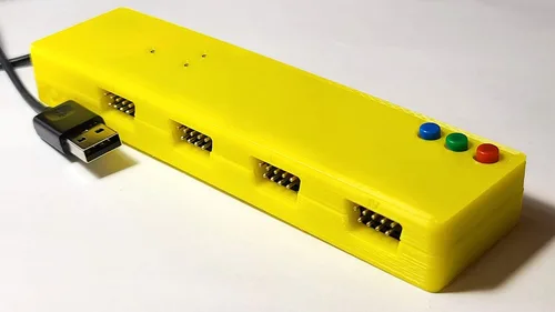 Vista 3 de Adaptador USB para palanca de mando Atari Paddle Driving by iCode Multiplayer de cuatro puertos Pro Edition