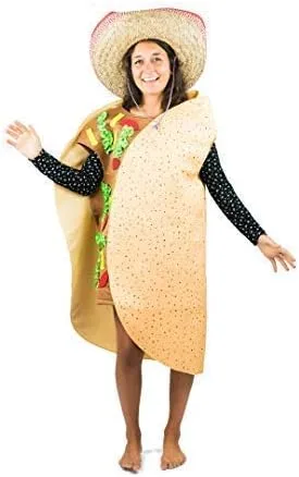 Vista 5 de Bodysocks - Disfraz de comida favorita, hamburguesa, perrito caliente, pizza, taco