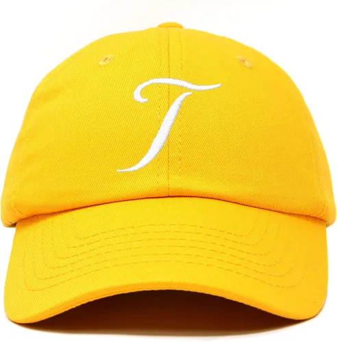 Vista 11 de DALIX Gorra de béisbol con letra T para mujer, con monograma y bordado cursivo Beige