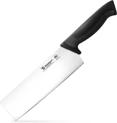 Vista 24 de Cuchillo de chef de 6 pulgadas, hoja de acero inoxidable de alto carbono certificada NSF – Mango ergonómico codificado por colores, cuchillo de Negro