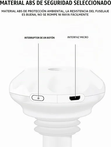 Vista 6 de Mini humidificador de botella de agua, ajustable USB Donut Mist Maker Stick Wick para viajes, dormitorio, planta de automóvil, botella personal