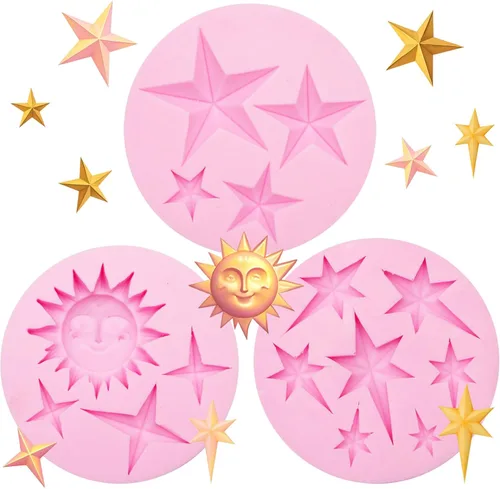 Vista 10 de Molde de silicona con diseño de piruletas de chocolate en forma de nube para decoración de tartas, decoración de cupcakes, pasta de goma de mascar