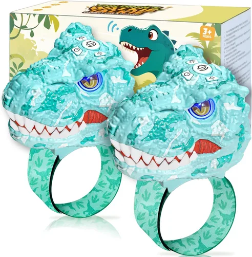 Vista 14 de Vvinca Walkie Talkies de dinosaurio para niños, paquete de 2 – Juguetes de juguete al aire libre para niños de 3 a 12 años, 1000 pies de largo