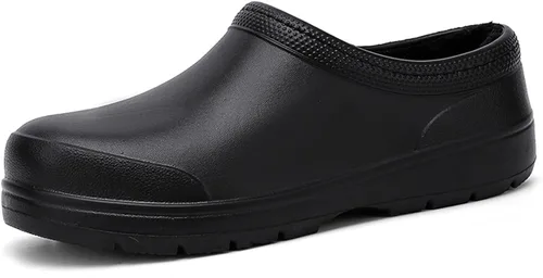 Vista 8 de Zapatos de chef cálidos para hombres y mujeres, antideslizantes, impermeables, zapatos de trabajo para hombre, cómodos zapatos de enfermería