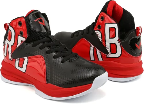 Vista 7 de WETIKE - zapatillas de básquetbol antideslizantes para niños y niñas, zapatillas para correr al aire libre (niños pequeñosniños grandes)