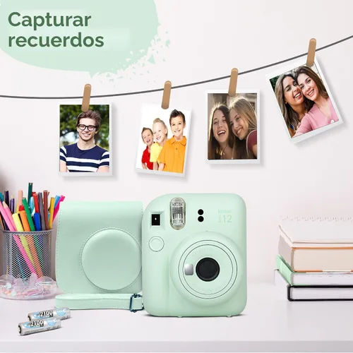 Vista 9 de Fujifilm Instax Mini 12 - Cámara instantánea y película Fuji (60 hojas) (azul pastel)