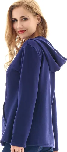 Vista 20 de Bearsland - Sudadera de lactancia y maternidad para mujer, con bolsillos y capucha