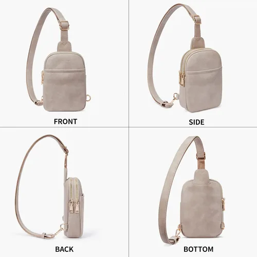 Vista 7 de CORALDAISY Fanny Pack Crossbody Bags for Women Fanny Packs for Women Sling Bag Belt Bag for Women cross body bag purses for women Vegan Leather