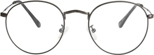 Vista 11 de Kursan Gafas clásicas redondas de metal transparente para mujeres y hombres, lentes sin receta