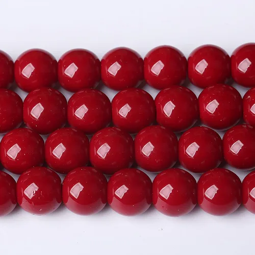 Vista 37 de 36 piezas de cuentas sueltas de espacio de jade de epidoto verde y rojo natural de 10 mm, cuentas redondas para hacer joyas DIY, collares, pulseras