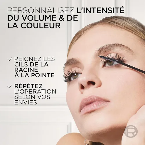 Vista 2 de L'Oreal Paris - Máscara de pestañas Telescopic, color negro, 0.3 onzas líquidas