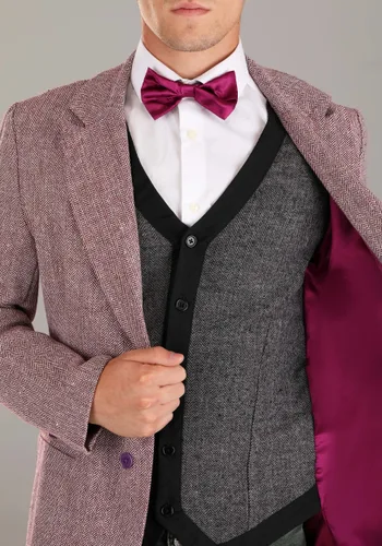 Vista 4 de Disfraz de Adulto Professor Plum para Clue Multicolor