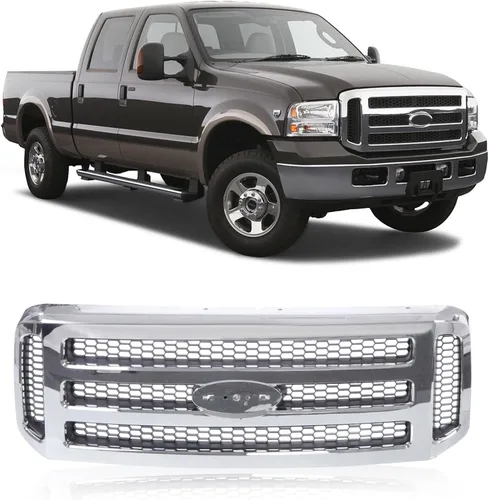 Vista 11 de CarPartsDepot Nuevos Piezas de Reemplazo Parte Delantera Derecha del Lado del Pasajero Argent Grille Grill Compatible con 1976-1977 FORD F-350 F-250