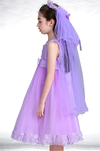 Vista 4 de FKKFYY 2-10T - Vestido de princesa para boda, baile de graduación