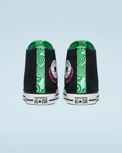 Vista 4 de Converse Chuck Taylor All Star See Beyond - Top alto unisex negroverderosa Prime