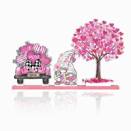 Vista 20 de Bandeja escalonada de madera para tartas de fiesta de perro con diseño de sonrisa de cumpleaños with Stands for Birthday Pet Party Home Kitchen
