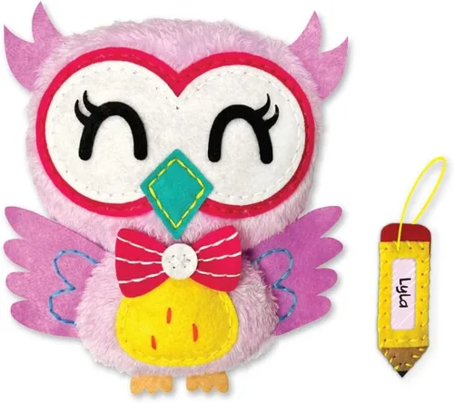 Vista 2 de C.S. Kids Magic World Kit de costura personalizado para niños - SA20 My Owl Regalos de manualidades y artes de costura Frist Kit de costura