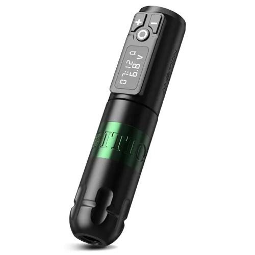 Vista 15 de Ambition Soldier - Bolígrafo rotativo de batería para tatuajes con cartucho, máquina de tatuaje con motor sin núcleo de 2400 mAh, fuente