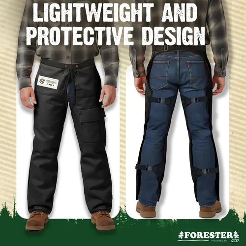 Vista 7 de FORESTER Chainsaw Chaps for Men & Women Apron-Style Chaps with Pocket & Adjustable Waist Chainsaw Safety Equipment