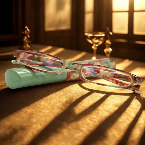 Vista 2 de Lentes de lectura para mujeres y hombres, con bloqueo de luz azul, antifatiga ocular, lentes de tubo delgado para computadora, tamaño pequeño