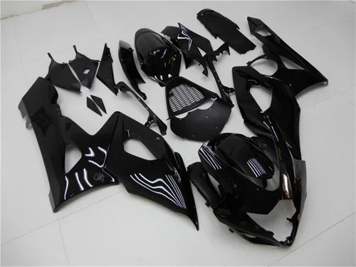 Vista 2 de YTL - Carenado completo negro brillante para Suzuki 2005-2006 GSXR 1000