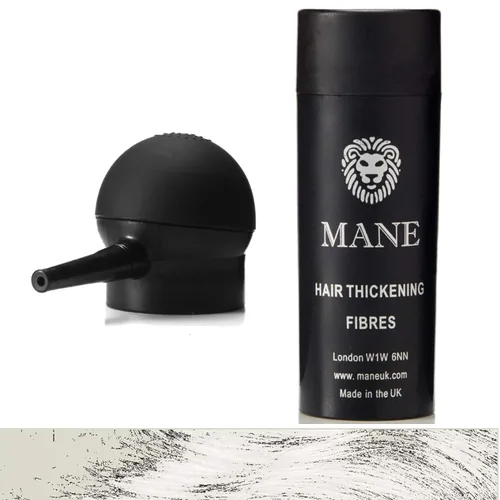 Vista 9 de Mane Fibras para la construcción del cabello con un aplicador en aerosol (negro)