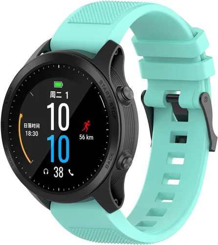 Vista 10 de Compatible con Garmin Fenix 6 Pro Watch Bands, Forerunner 945 Bands, 0.866 in Quickfit Silicona Correa de repuesto para Garmin Instinct, Fenix 5