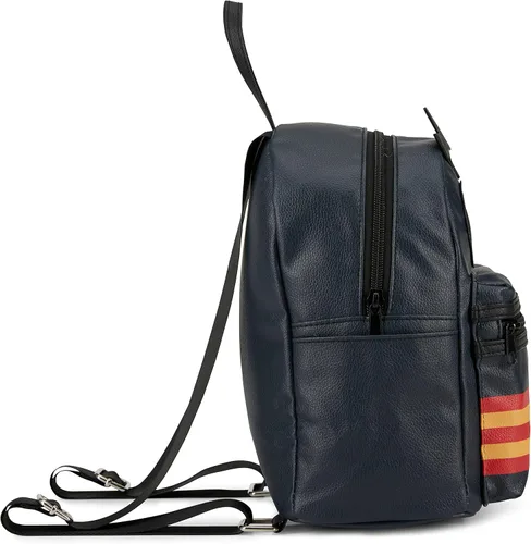 Vista 3 de Harry Potter Hogwarts - Mochila para niñas niños adolescentes adultos escuela de brujas Hogwarts de piel sintética de 10 pulgadas Gris Mochilas