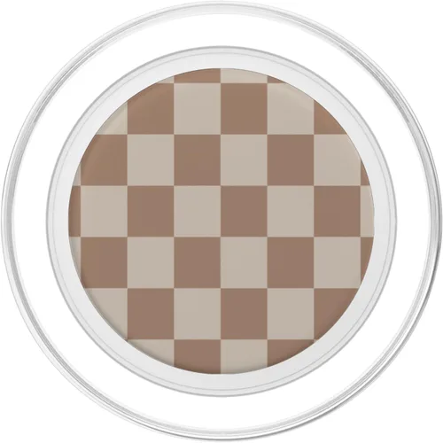 Vista 2 de Cute Classic Dark Brown Checkered Big Checkerboard PopSockets MagSafe PopGrip para iPhone