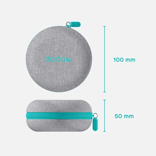 Vista 3 de Dodow - Funda de viaje oficial para ayudar a dormir, Gris, Resistente y protector