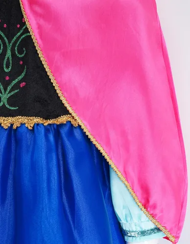 Vista 5 de GZ-LAOPAITOPU Anna Princess Dress for Girls Snow Party Dress Cosplay Halloween Christmas Birthday Party Dress Up 2-10Y