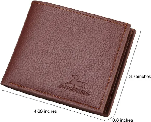 Vista 56 de Cartera delgada para hombre con monedero, cartera minimalista con cremallera, carteras plegables para hombre con tarjetero de crédito, cartera