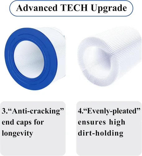 Vista 3 de Cryspool 09032 Compatible con Clean & Clear 200, CC200, PAP200, R173217, C-9419, FC-0688, 59054400, Aladdin 29902, Cartucho de filtro de piscina