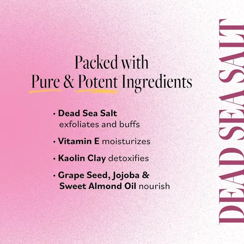 Vista 3 de Derma E - Exfoliante de microdermoabrasión con sal del mar muerto y aceites esenciales cítricos, exfoliante facial suaviza, revitaliza y renueva
