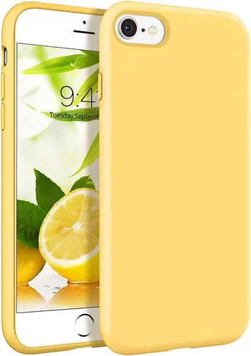 Vista 8 de GUAGUA Funda compatible con iPhone SE 2022/2020, iPhone 8, iPhone 7, 4.7 pulgadas, silicona líquida, gel suave, forro de microfibra delgada, cojín
