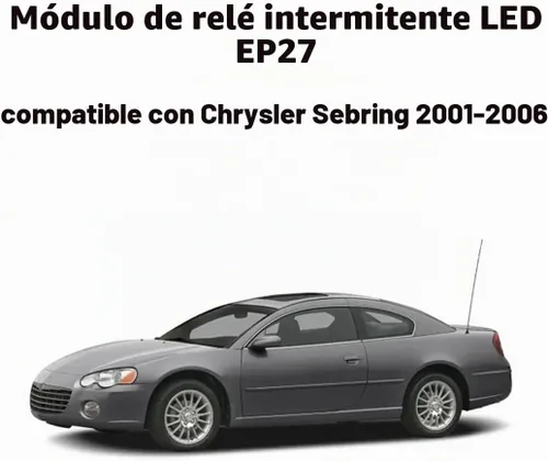 Vista 4 de Relé intermitente LED EP27 de 5 pines para Chrysler PT Cruiser 2001-05 Dodge Neon 2000-05 Dodge Viper 2003-10 Señal de giro electrónica LED