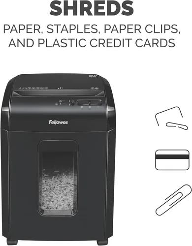 Vista 7 de Fellowes 10M7 Powershred - Trituradora de papel de escritorio con microcorte de 10 hojas