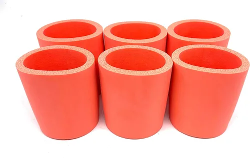 Vista 34 de Pen Kit Mall - Enfriador de latas de espuma gruesa en blanco de la vieja escuela, no plegable (varios colores, paquete de 6 - C, 6)