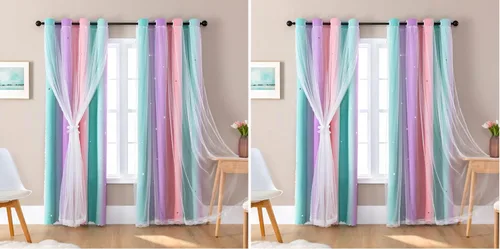 Vista 20 de XiDi - Cortinas para decoración de dormitorio Beige34/54/1