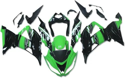 Vista 20 de Carenado negro brillante para Kawasaki Ninja 2013-2018 ZX6R 636 001 Negro Brillante