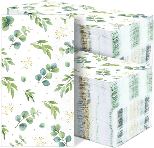 Vista 15 de gisgfim 100 piezas de servilletas de papel desechables con estrellas patrióticas para el 4 de julio, Día de la Independencia, servilletas