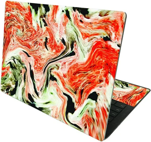 Vista 6 de MightySkins Skin compatible con Microsoft Surface Laptop 4 de 13.5 pulgadas - Mármol ámbar Funda protectora de vinilo duradera y única Fácil