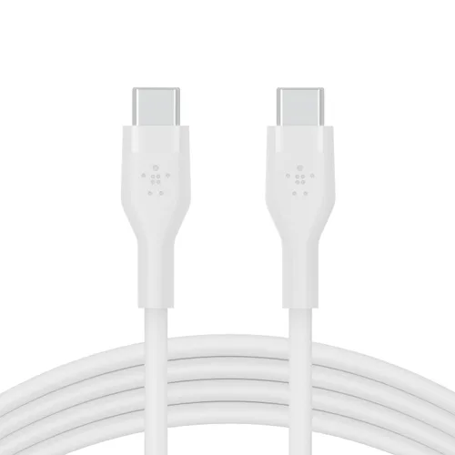 Vista 8 de Belkin - Cable USB C a USB C de 3.3 pies para iPhone soft-touch silicone finish, includes cable clip, iPhone 16, Samsung Galaxy S25, Pixel 9