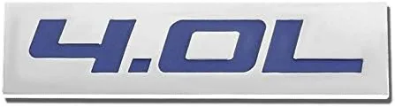 Vista 64 de 1.5L Negro/Cromo Aleación de Aluminio Auto Maletero Puerta Guardabarros Parachoques Insignia Calcomanía Emblema Cinta Adhesiva Pegatina