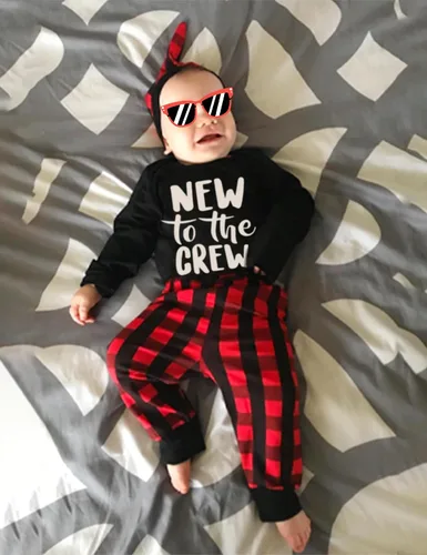 Vista 7 de Conjunto de ropa para bebé recién nacido, con estampado de letras, mameluco, pantalones, sombrero, conjunto de 3 piezas