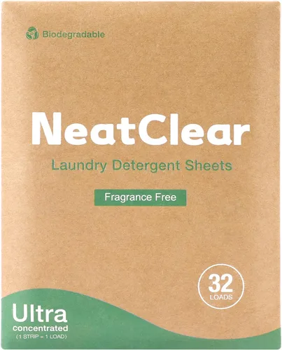 Vista 9 de Hojas de Detergente para Ropa - Tamaño de Viaje - Sin Fragancia 32 Tiras (32 Cargas) - Jabón Concentrado para Ropa sin Líquido - Sin Desorden