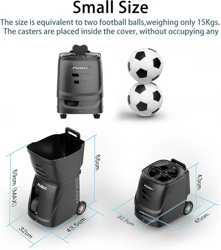 Vista 8 de Padel-Smart-Máquina profesional de pelotas de pádel con control de aplicación, capacidad de más de 100 bolas, batería de 4 a 6 horas, 12 modos
