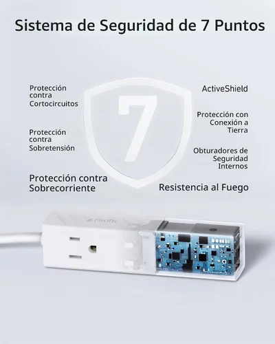Vista 6 de [Usado] Anker Regleta de alimentación 511 con USB C, para viajes, 2 tomas de corriente y 3 puertos USB, cable de extensión suave de 5 pies, entrega