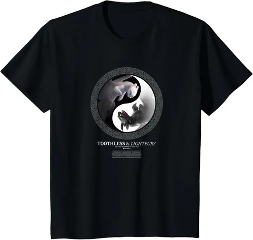 Vista 34 de Cómo entrenar a tu dragón 3 Yin Yang Dragon Camiseta