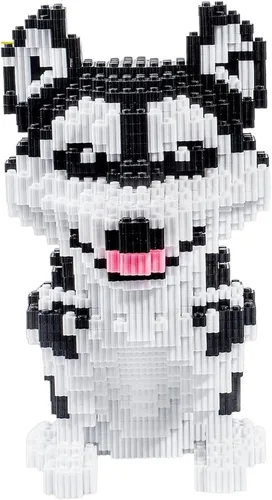 Vista 11 de AHZILEl - Juego de construcción de bloques de panda de animales, 7822 piezas, lindo rompecabezas 3D, mini ladrillos de construcción, kit de juguetes